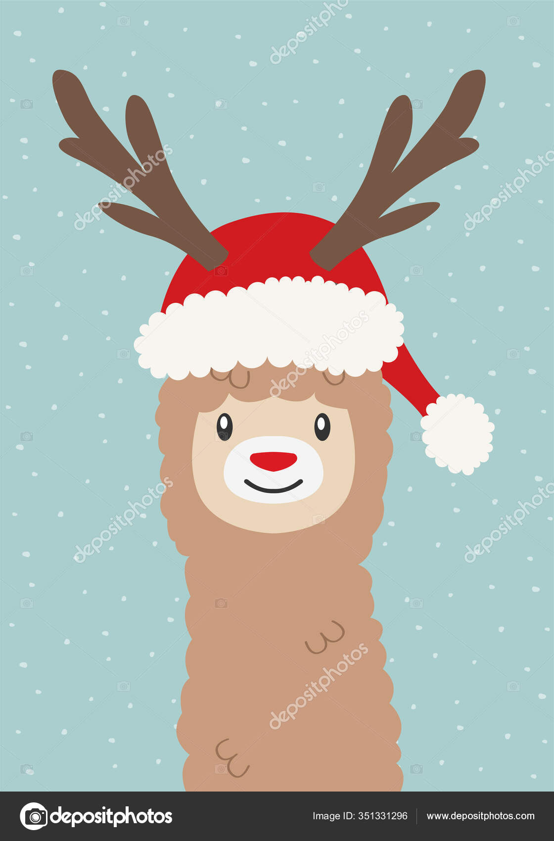 Download Christmas Llama Vecteur Graphique — Image vectorielle ...
