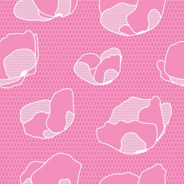 Dantel çiçek seamless modeli