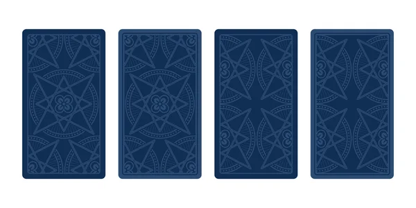 Tarot reverso de la tarjeta. Diseños clásicos — Archivo Imágenes Vectoriales