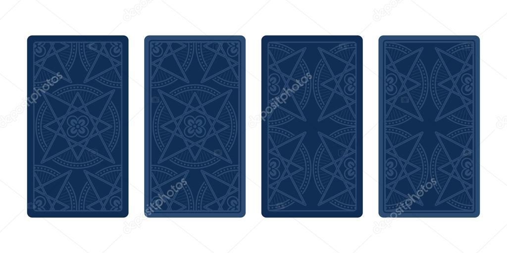 Tarot card reverse side. Classic designs