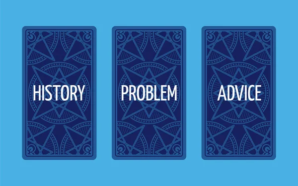 Üç kart tarot yayıldı. Problem çözümü