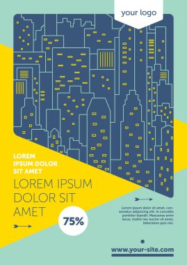 Broşür şablonu, kapak tasarımı, el ilanı düzeni
