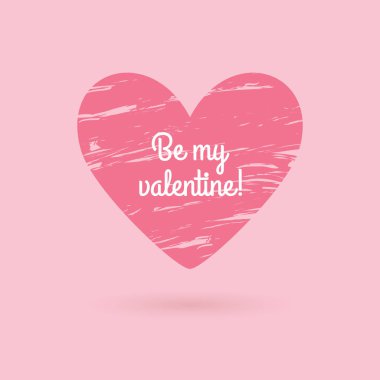 Sevgililer günü ifade. Grunge kalp