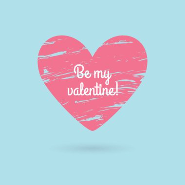 Sevgililer günü yazı. Metin seviyorum. Grunge kalp