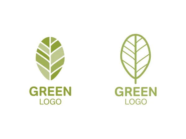 Yaprak yeşil logo. Organik kavramı