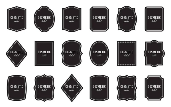Set van producttemplates label. Verschillende vormen — Stockvector