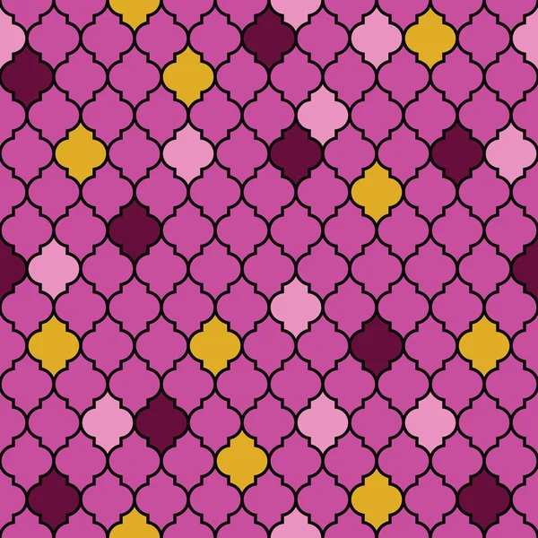Platt marockanska sömlösa mönster vektor — Stock vektor