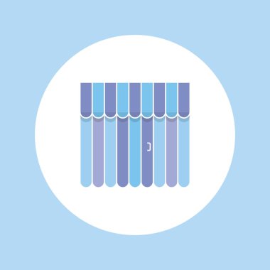 Tente simgesi olan mağazası. Alışveriş kavramı