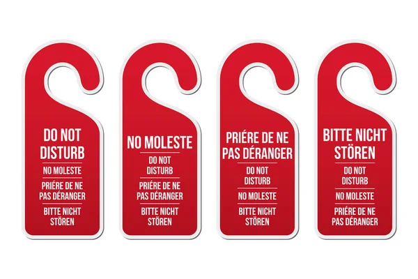 İşaretler rahatsız etmeyin. Farklı diller