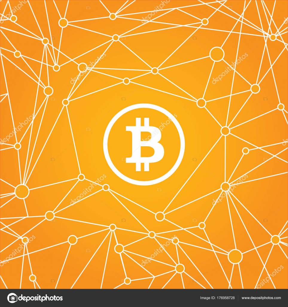 Bitcoin blockchain background. Cryptocurrency Stock Vector Image by  ©moibalkon #176958728