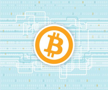 Bitcoin arka plan. Cryptocurrency kavramı