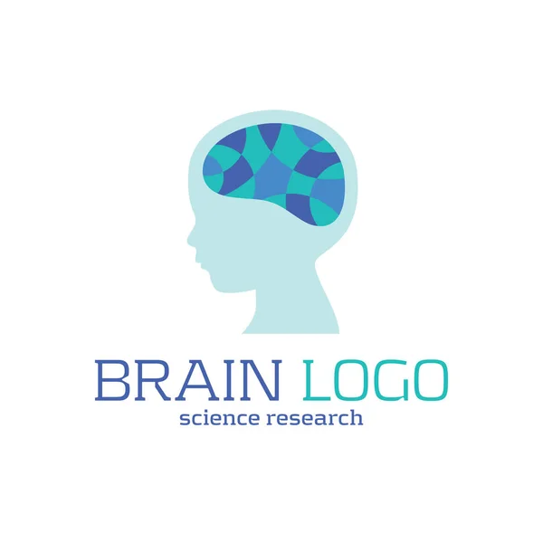 Icono Del Cerebro Infantil Investigación Cerebral Creatividad Concepto Memoria — Vector de stock