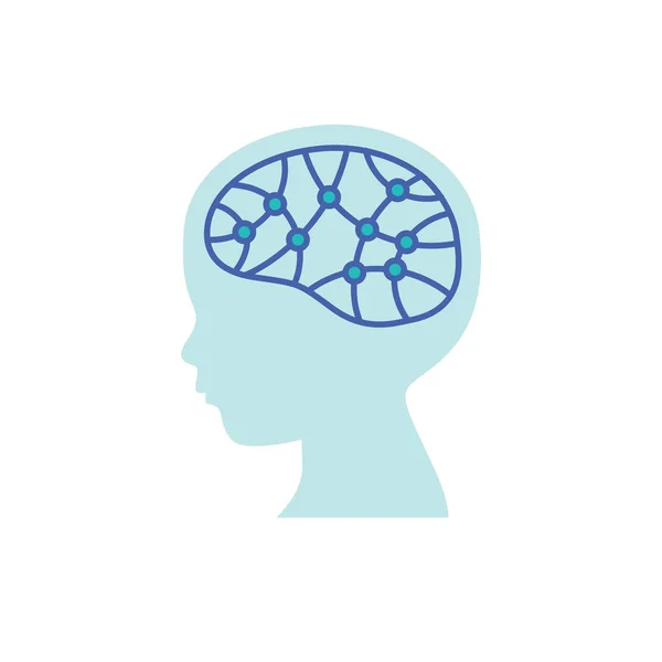 Icona Del Cervello Infantile Concetto Ricerca Cerebrale Vettore — Vettoriale Stock