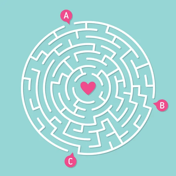 Yuvarlak labirent maze oyunu. Aşk kavramı