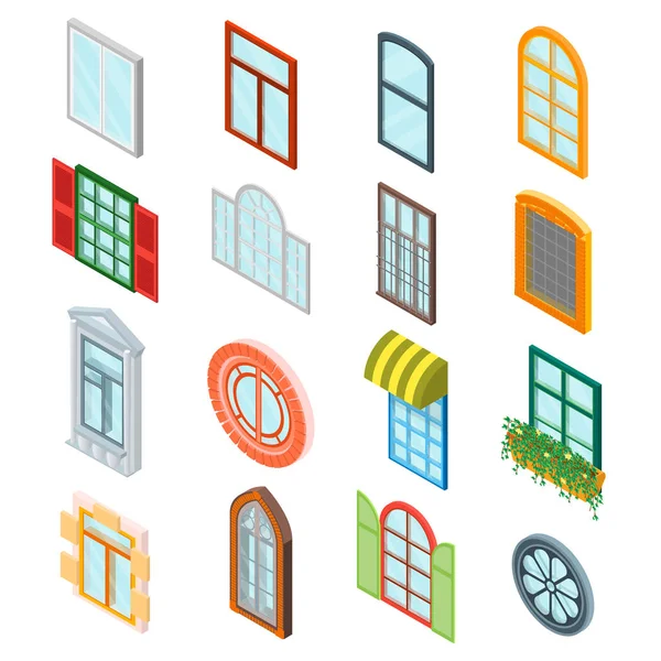 Set de ventanas. Vector — Vector de stock