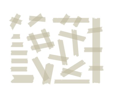 Yapışkan bant kümesi. Vektör