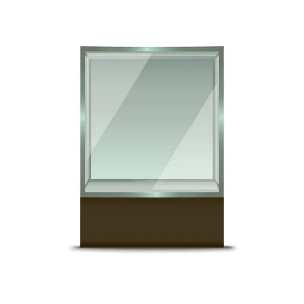 Ventana de vidrio realista. Vector — Vector de stock