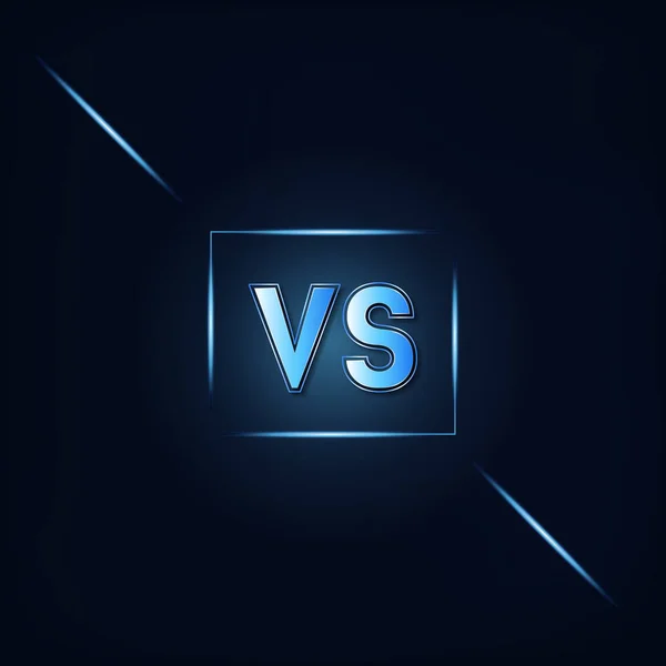 Синьому фоні vs. Вектор — стоковий вектор