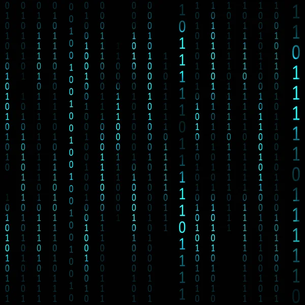 Matrix Hacker mörk bakgrund. Vektor — Stock vektor