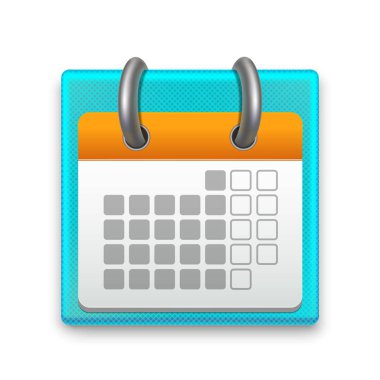 Gerçekçi detaylı takvim ayı. Vektör