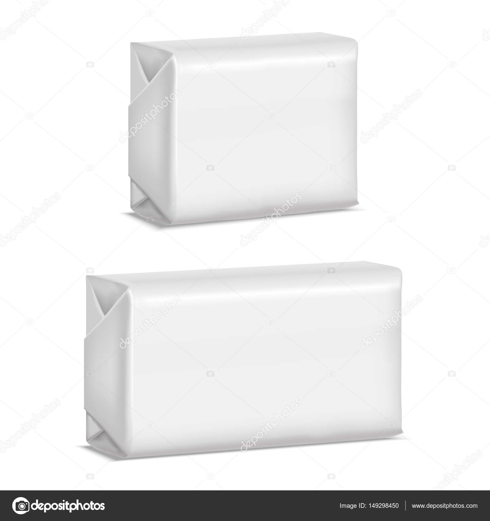 Download Realistic Template Blank White Soap Pack Vector Stock Vector Image By C Bigmouse 149298450