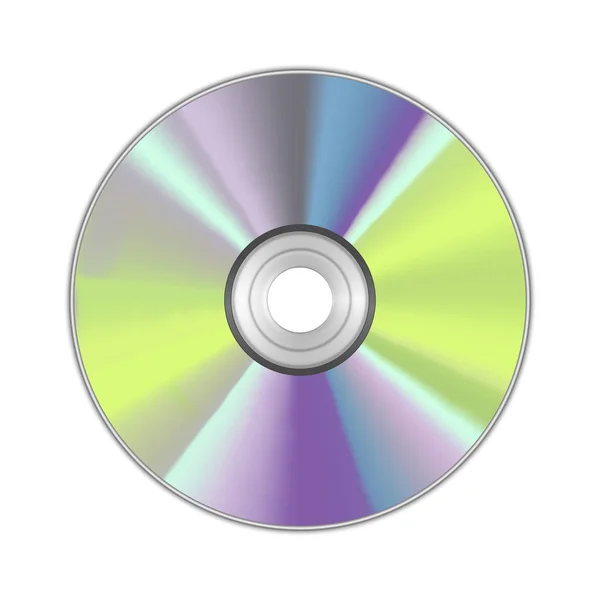 Realistické detailní kulatý Cd Disk. Vektor — Stockový vektor