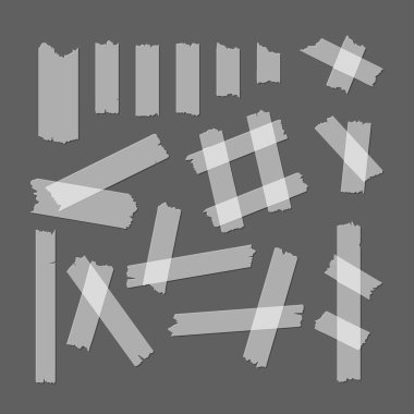 Yapışkan bant kümesi. Vektör