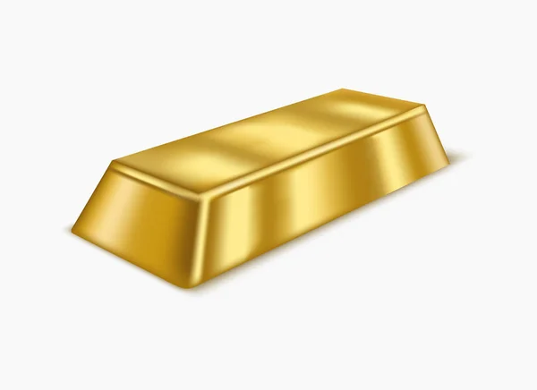 Realistische Gold Bar of edelmetaal. Vector — Stockvector