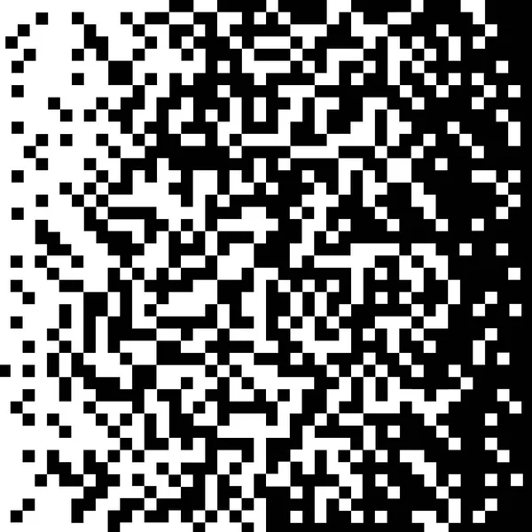Abstracte geometrische achtergrond Pixels zwart naar wit. Vector — Stockvector