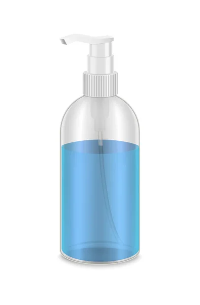 Dispensador de botella 3d detallado realista. Vector — Vector de stock