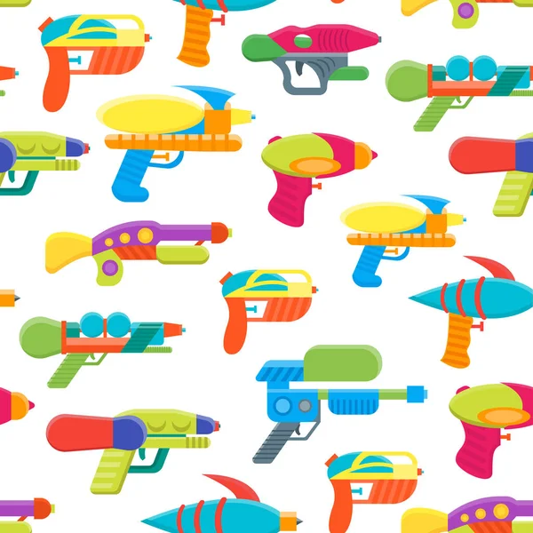 Κινουμένων σχεδίων Toy νεροπίστολα μοτίβο φόντου. Διάνυσμα — Διανυσματικό Αρχείο