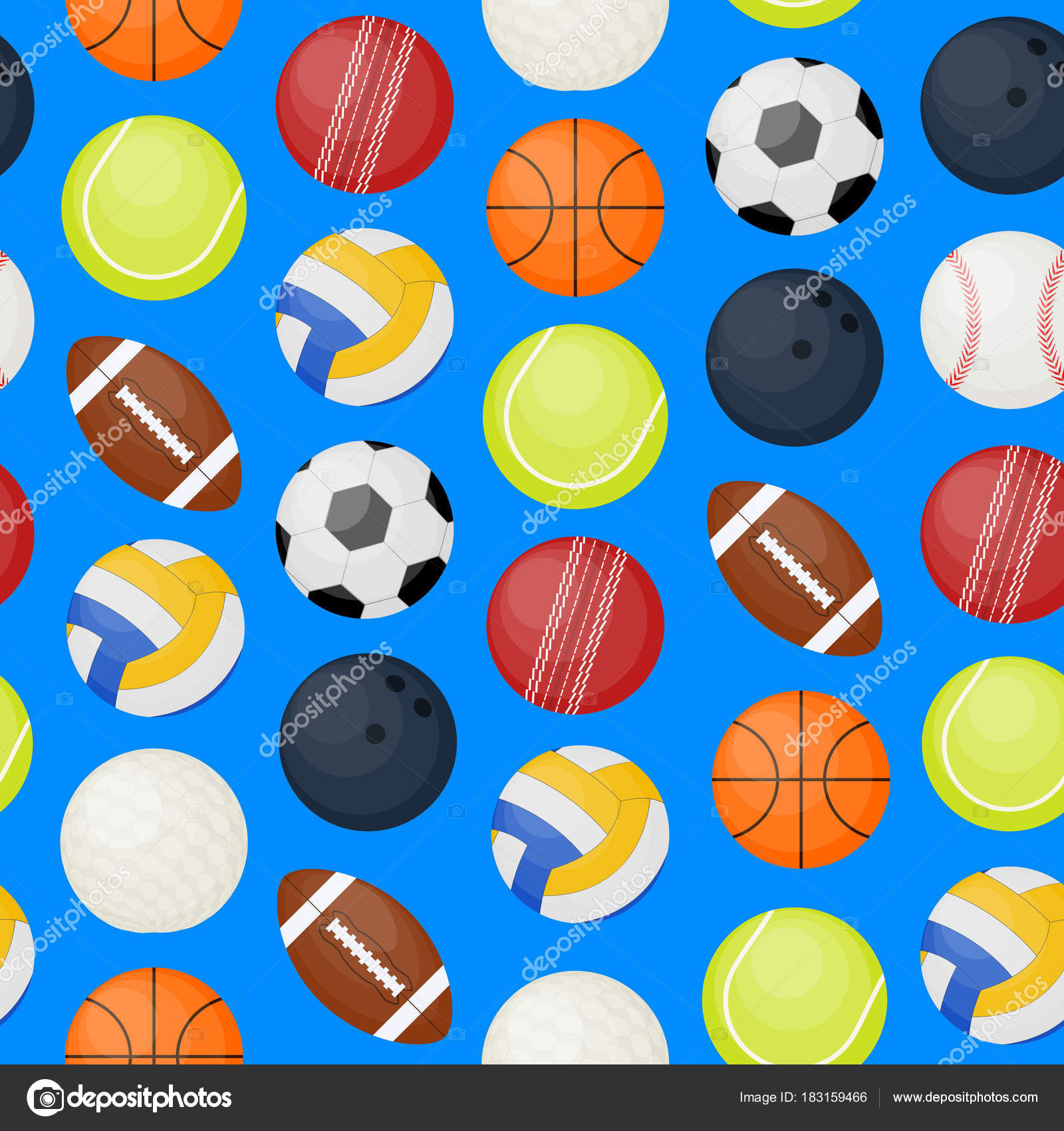 Sports Balls Seamless Pattern Background Vector Stock Vector Image By C Bigmouse Sports Balls Seamless Pattern Background Vector Stock Vector Image By C Bigmouse
