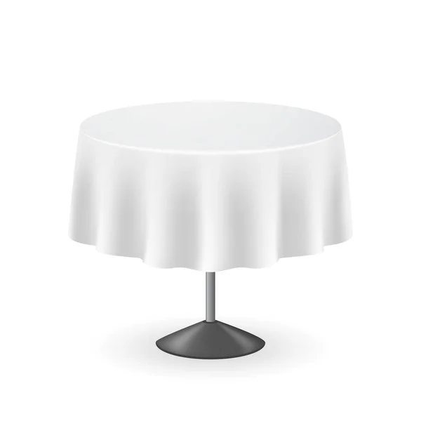 Mesa redonda em branco 3d detalhada realista. Vetor —  Vetores de Stock