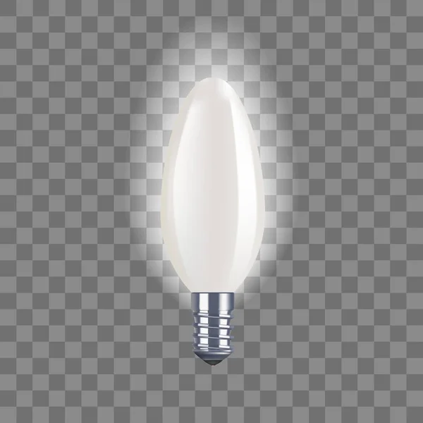 Realistiska detaljerad lampa på en Transparent bakgrund. Vektor — Stock vektor