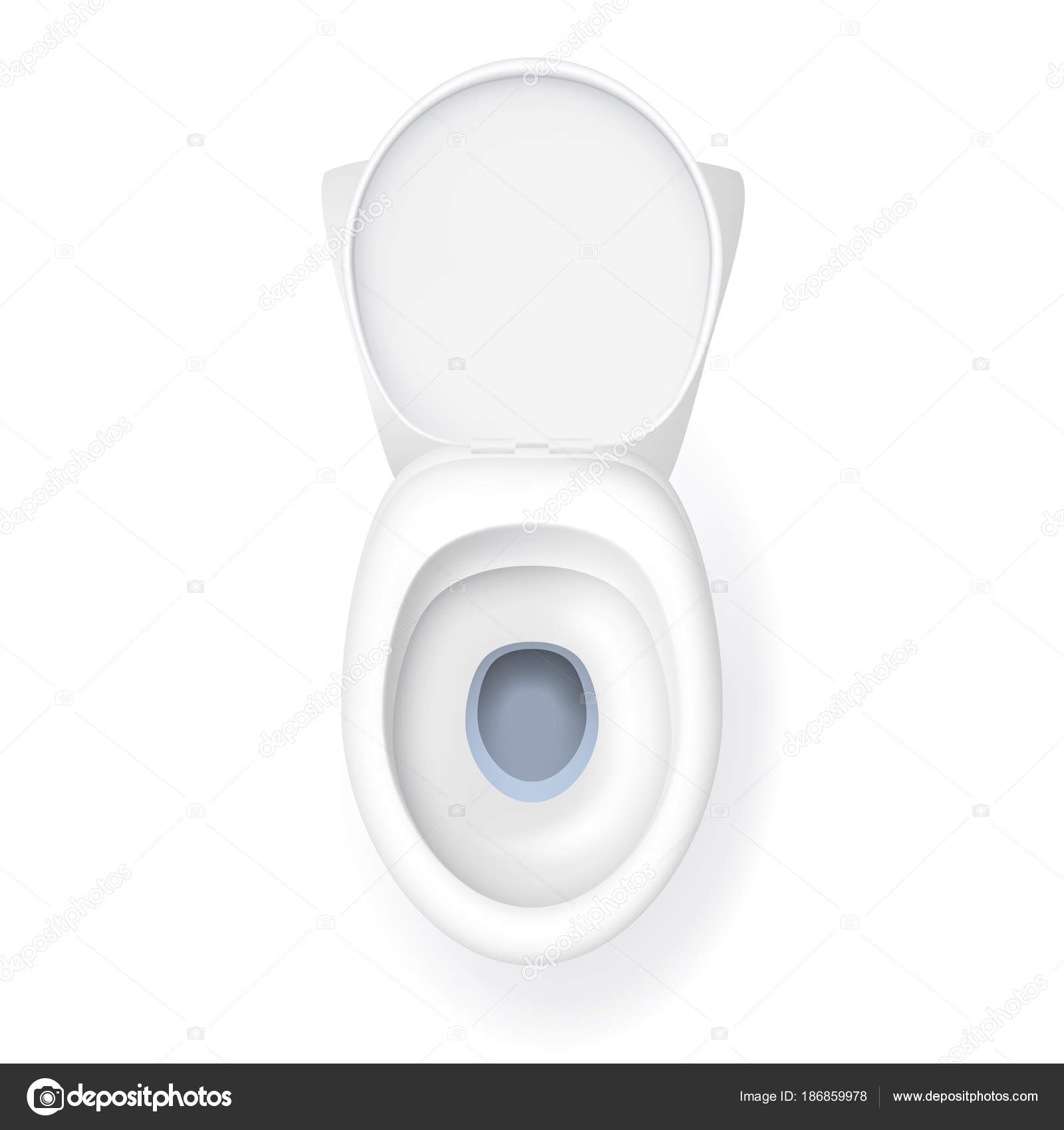 toilet seat top view