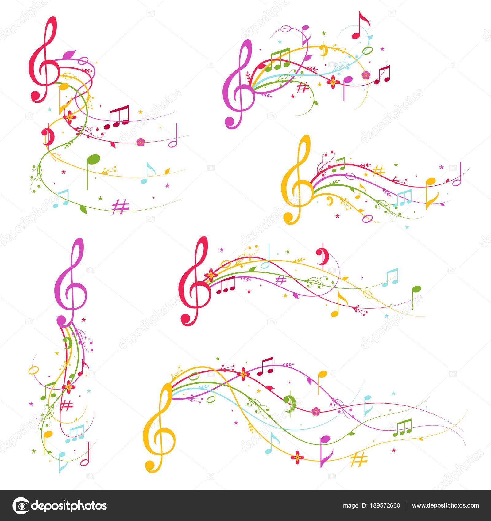 Notes De Musique Dessin Couleur - Get Images One