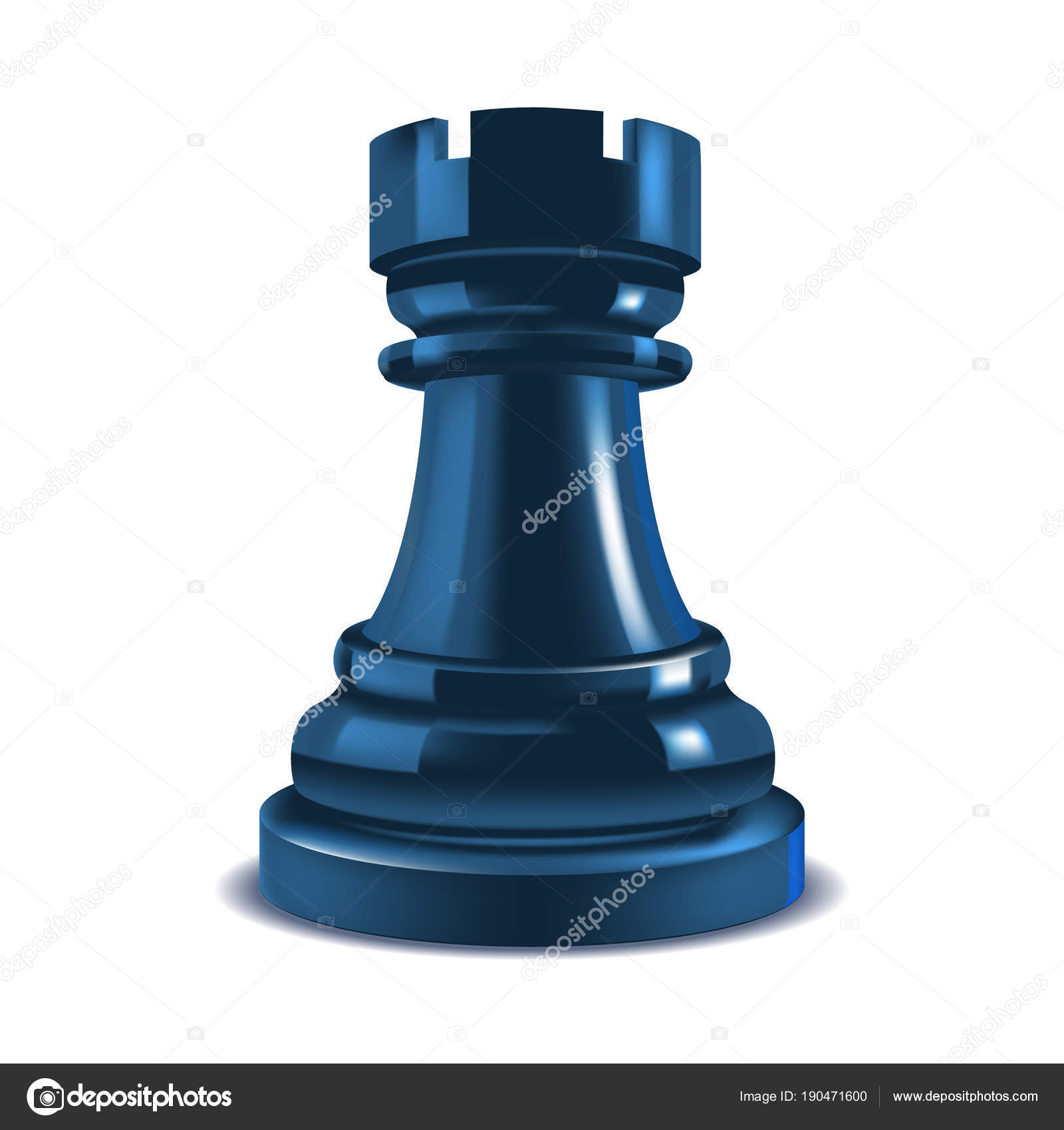 Ajedrez 3d realista Torre de ajedrez