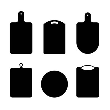 Siluet siyah kesme ahşap tahtaları ayarlayın. Vektör