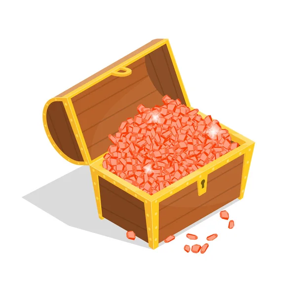 Treasure Sign 3d Icon Isometric View. Vector — 스톡 벡터