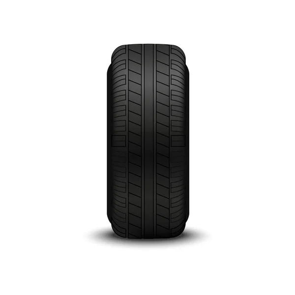 Realistic 3d Detailed Car Rubber Tyre. Vector — 스톡 벡터