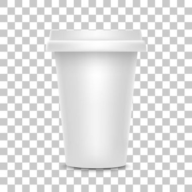 Realistic 3d Detailed Disposable Coffee Cup. Vector
