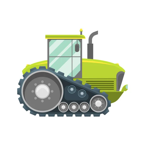 Cartoon Color Agricultural Vehicle on a White . Vector — Stock Vector