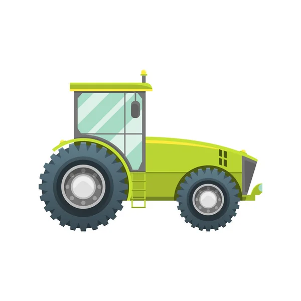 Cartoon Color Agricultural Vehicle on a White. Вектор — стоковый вектор