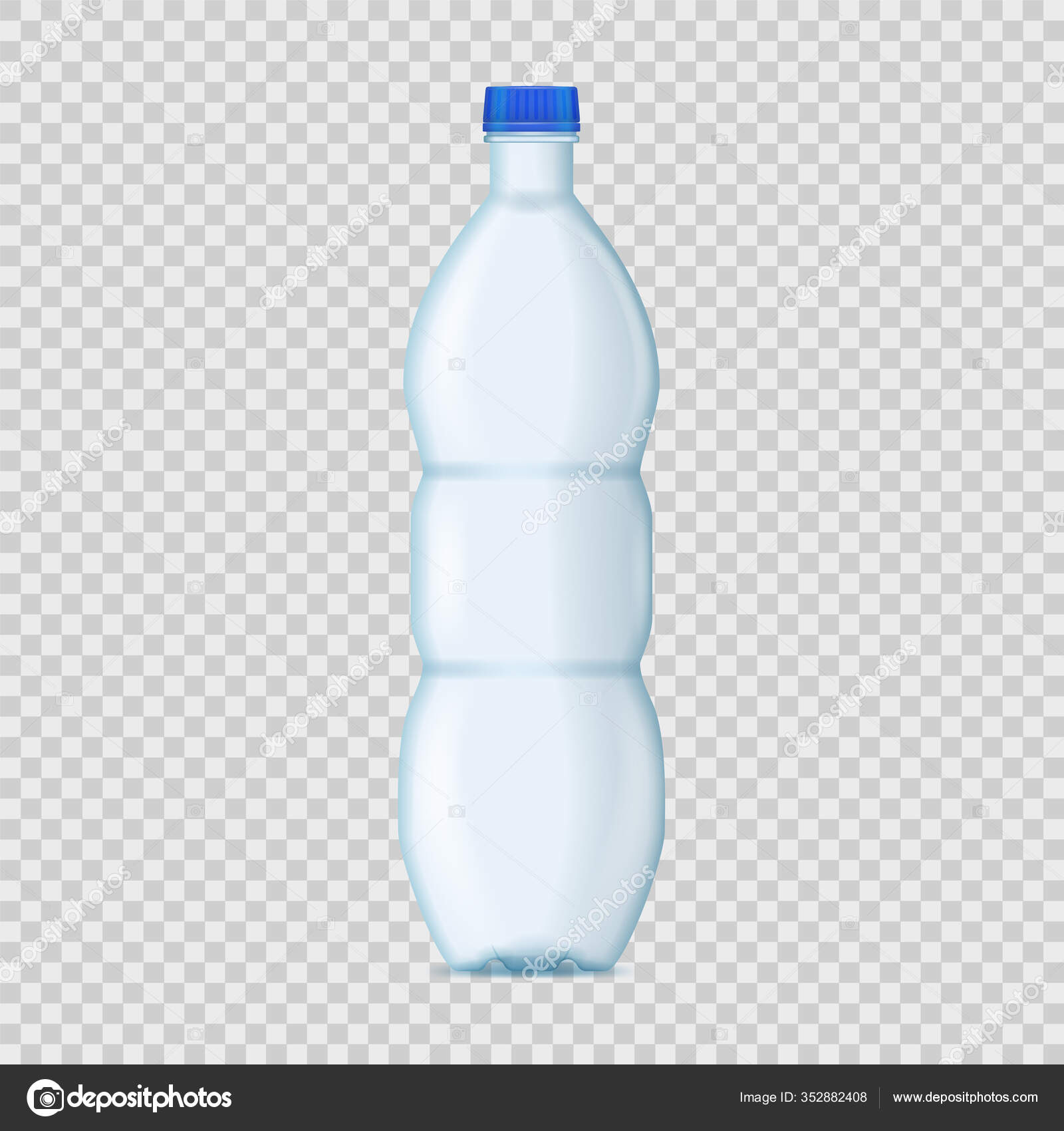 Download Realistic Detailed 3d Blank Plastic Bottle Template Mockup Vector Vector Image By C Bigmouse Vector Stock 352882408