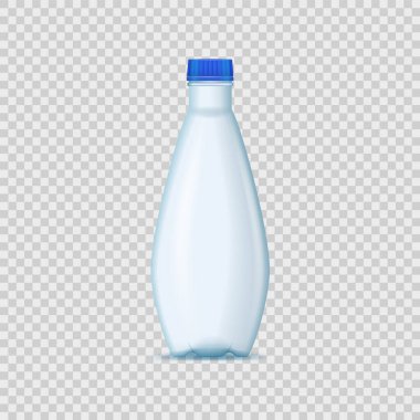 Gerçekçi Detaylı 3d Boş Plastik Şablon Modeli. Vektör