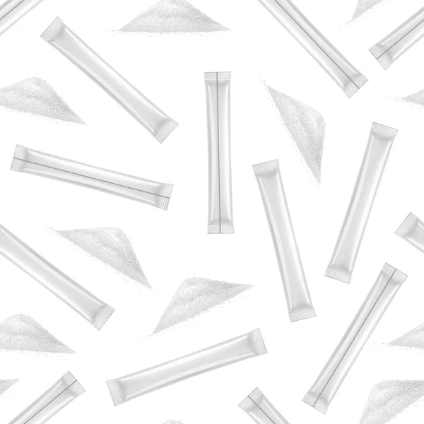 Realistische 3D Detaillierte Blank Packing Stick Template Mockup nahtlose Muster Hintergrund. Vektor — Stockvektor