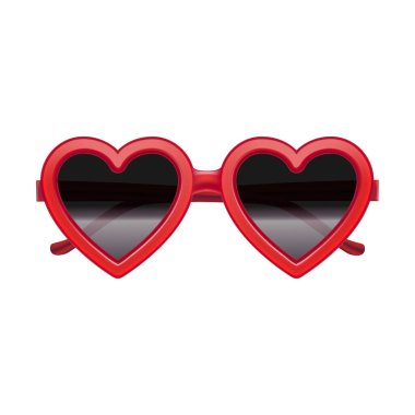 Gerçekçi Detaylı 3d Vintage Red Heart Glass. Vektör