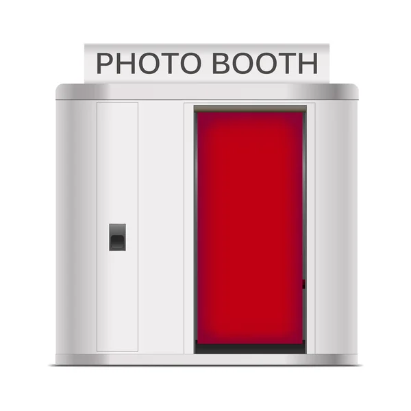 Realisztikus 3D részletes Photo Booth Cabin. Vektor — Stock Vector