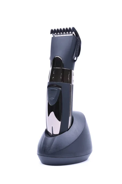 无线修剪头发和胡子隔离在白色背景上 头发烘干机 — 图库照片