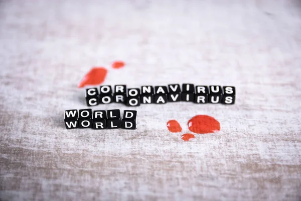 What Coronavirus Word Written Wood Block What Coronavirus Text Wooden — Stock Photo, Image